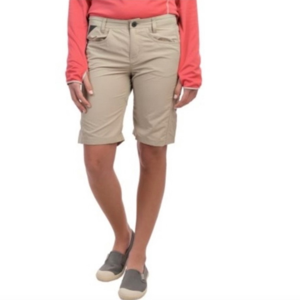 Patagonia Away From Home Hiking Tan Khaki Nylon Bermuda 9” Shorts 14
